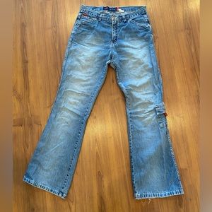 vintage blue notes jeans